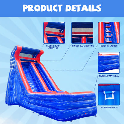 26' x 12' x 17' Wet/Dry Commercial-grade Inflatable Water Slide #11189